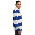 Sport-Tek Classic Long Sleeve Rugby Polo.