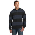 Sport-Tek Classic Long Sleeve Rugby Polo.