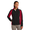 Sport-Tek Women's Colorblock Soft Shell Jacket.