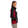 Sport-Tek Women's Colorblock Soft Shell Jacket.