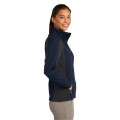 Sport-Tek Women's Colorblock Soft Shell Jacket.