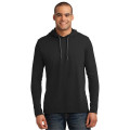 Gildan 100% Ring Spun Cotton Long Sleeve Hooded T-Shirt.