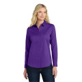 Port Authority Women's Long Sleeve SuperPro React Twill S...