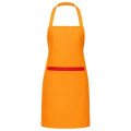 8 oz. Uniform fabric two-tone Kitchen aprons w/ 2 pockets