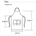 8 oz. Uniform fabric two-tone Kitchen aprons w/ 2 pockets