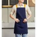 14 oz. Canvas Kitchen Apron w/ Brown shoulder Strap