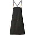 100% Cotton Canvas Kitchen Aprons w/ Detachable cross straps