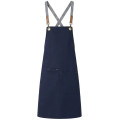 100% Cotton Canvas Kitchen Aprons w/ Detachable cross straps