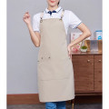 100% Cotton Canvas Kitchen Aprons w/ Detachable cross straps