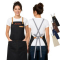14 oz Thick Canvas Kitchen Apron w/ Cross Straps & 3 Pockets