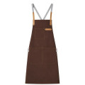 14 oz Thick Canvas Kitchen Apron w/ Cross Straps & 3 Pockets
