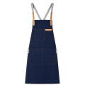 14 oz Thick Canvas Kitchen Apron w/ Cross Straps & 3 Pockets