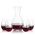 Adelita Carafe & Boston Stemless Wine