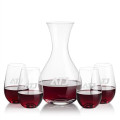 Adelita Carafe & Boston Stemless Wine