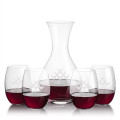 Adelita Carafe &  Carlita Stemless Wine