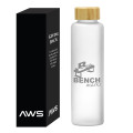 Aws 20 Oz. Belle Glass Bottle With Bamboo Lid