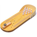 Mini Wooden Desktop Bowling Game