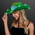 Light Up Iridescent Cowgirl Hat with Black Band