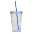 Double Wall 16 Oz Tumbler - Clear