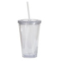 Double Wall 16 Oz Tumbler - Clear
