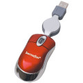 Mini Optical Mouse w/ Metallic Finish Wired