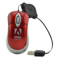 Mini Optical Mouse w/ Metallic Finish Wired