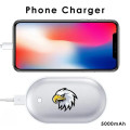 Pebble Pocket Hand Warmer Power Bank 5200mAh Double Sided