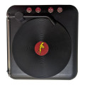 SonicWave Retro Record Player Shaped Bluetooth Speaker