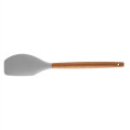 Silicone Cooking Or Serving Utensil With Wooden Handle