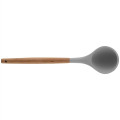 Silicone Cooking Or Serving Utensil With Wooden Handle