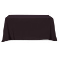 Flat Poly/Cotton 3-sided Table Cover - fits 6' standard table