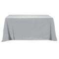 Flat Poly/Cotton 3-sided Table Cover - fits 6' standard table