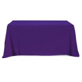 Flat Poly/Cotton 3-sided Table Cover - fits 6' standard table