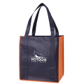 Color Combination Non-Woven Grocery Tote