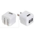 AC to USB Adapter with Foldable Prongs