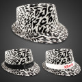 Leopard Print Fedora with Imprinted Band