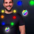 LED Medallion Ball Necklace - Variety of Colors Available