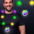 LED Medallion Ball Necklace - Variety of Colors Available