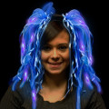 Blue Diva LED Light Up Dreads (TM) Costume Headband