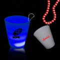 2 oz Neon Look LED Light up Glow Shot Glass with J Hook