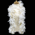 White Feather Boa with Gold Tinsel