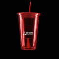 Red Light Up Travel Cup with Square Insert