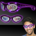 Purple Custom LED Billboard Sunglasses