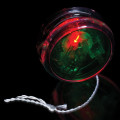 Green & Clear 2 3/8" Light Up Red Glow LED Yo-Yo