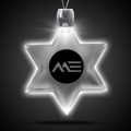 Star of David White Light-Up Acrylic Pendant Necklace