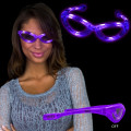 Purple Light Up Glow Flashing LED Sunglasses Glasses