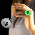 Green LED Light Up Glow Button Ring