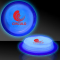 Blue 3" Self-Adhering Circle Shaped Glow Light Up Badge