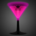 Pink 9 oz. Glow Light Up Martini Glass