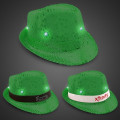 Sequin LED Light Up Fedora-Imprintable Bands Available